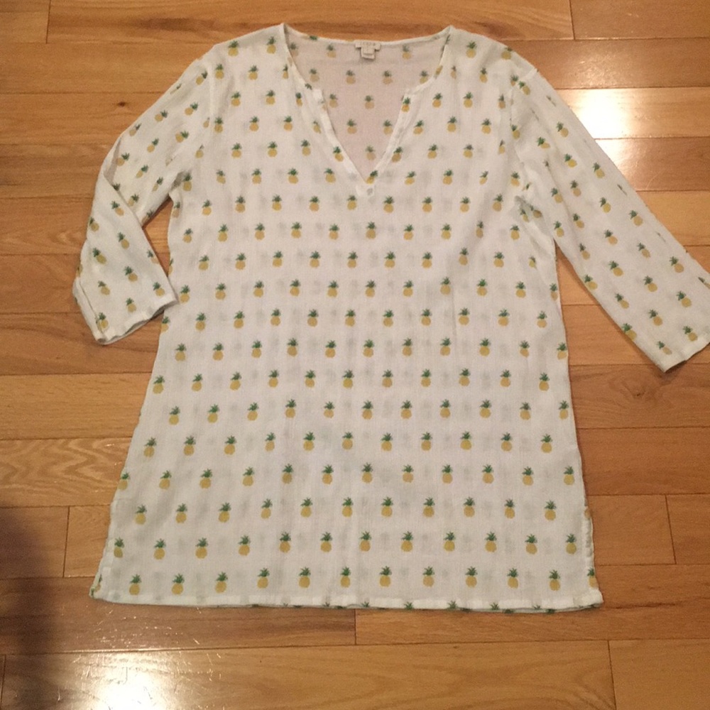 J. Crew pineapple Coverup.